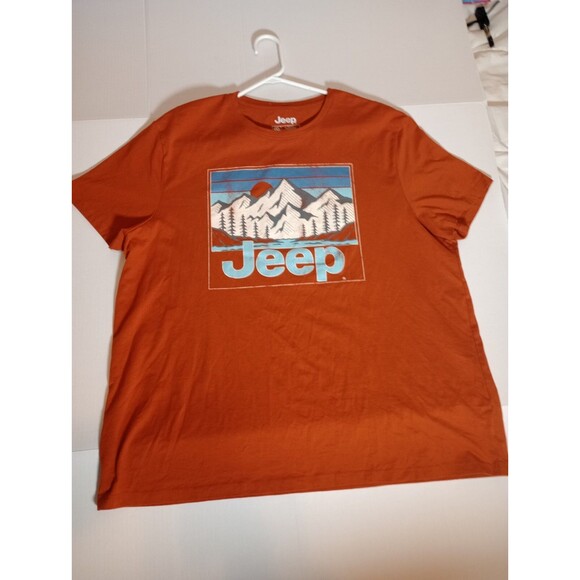 Jeep Wrangler 4x4 Overland Burnt Orange Mens T-Shirt Size XXL 2XL - Picture 1 of 5